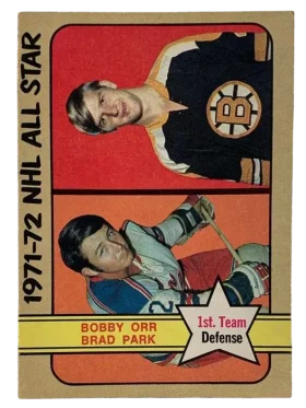 227 Brad Park Bobby Orr As1 1972 73 O Pee from Chee Front