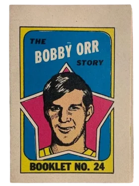 24b Bobby Orr 1971 72 Topps from Booklets Front