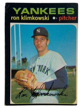 28 Ron Klimkowski 1971 from Topps Front
