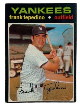 342 Frank Tepedino 1971 from Topps Front