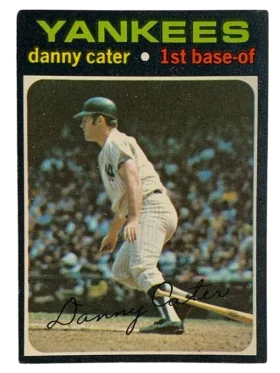 358 Danny Cater 1971 from Topps Front