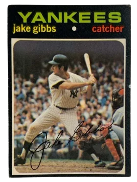 382 Jake Gibbs 1971 from Topps Front