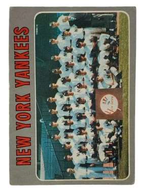 399 New York Yankees 1970 from Topps Front