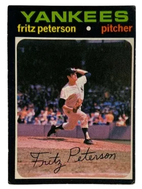 460 Fritz Peterson 1971 from Topps Front