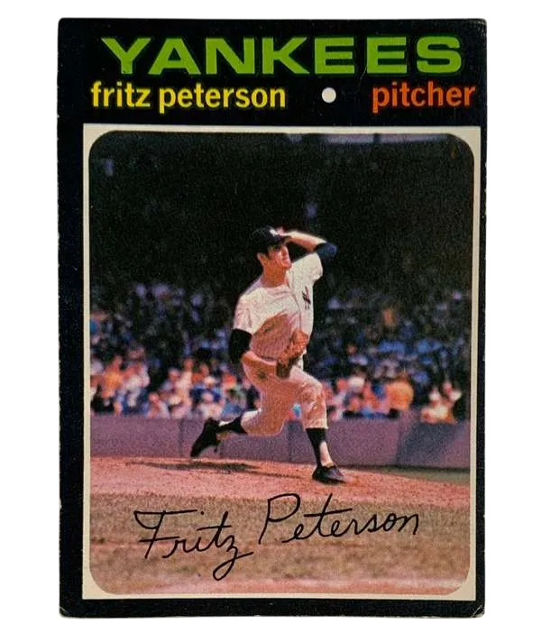 460 Fritz Peterson 1971 from Topps Front