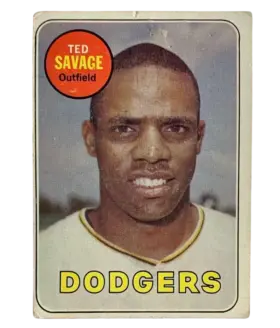 471a Ted Savage 1969 from Topps Front