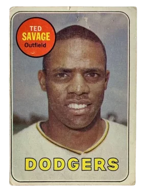 471a Ted Savage 1969 from Topps Front