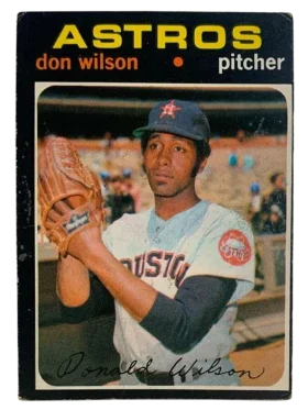 484 Don Wilson 1971 from Topps Front