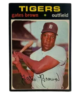 503 Gates Brown 1971 from Topps Front