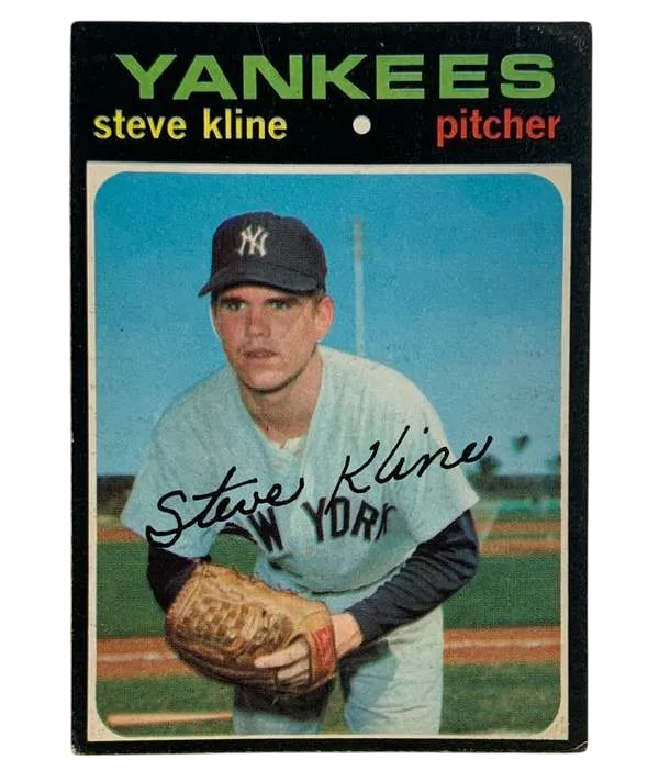 51 Steve Kline 1971 from Topps Front