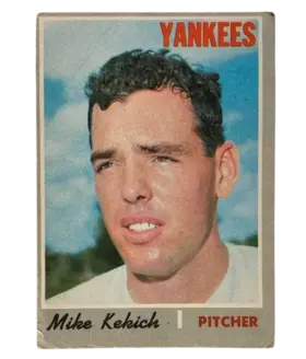 536 Mike Kekich 1970 from Topps Front