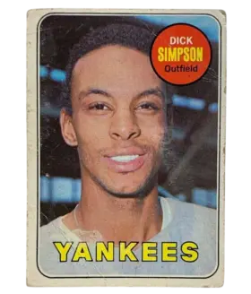 608 Dick Simpson 1969 from Topps Front