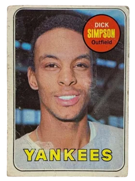608 Dick Simpson 1969 from Topps Front