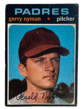 656 Gerry Nyman 1971 from Topps Front
