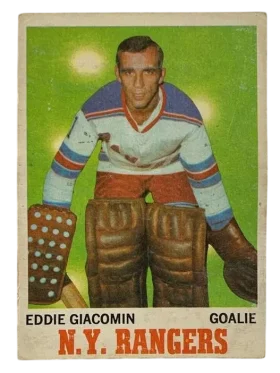 68 Eddie Giacomin 1970 71 O Pee Chee from Front Vg