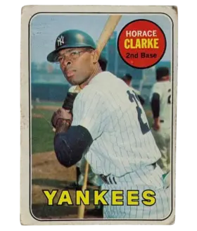 87 Horace Clarke 1969 from Topps Front