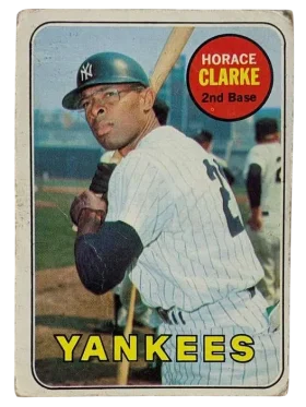 87 Horace Clarke 1969 from Topps Front