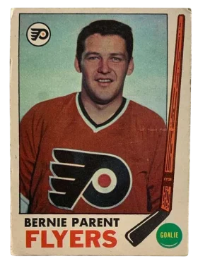 89 Bernie Parent Stamp 1969 70 from Topps Front