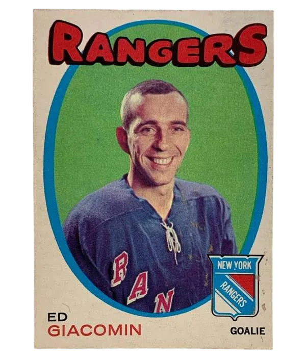 90 Ed Giacomin 1971 72 from Topps Front