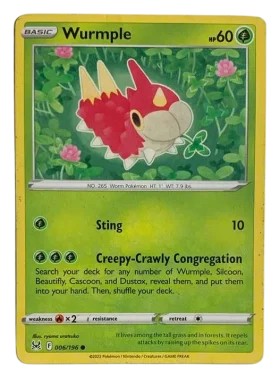 006 196 Wurmple Swsh11 Lost from Origin Front