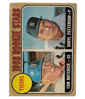 113 Tigers 1968 Rookie Stars Tom Matchick Daryl Patterson Rs Rc 1968 O Pee from Chee Front