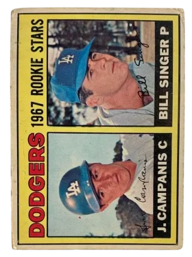 12 Dodgers 1967 Rookie Stars Jimmy Campanis Bill Singer 1967 O Pee from Chee Front