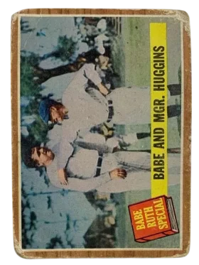 137a Babe And Mgr Huggins 1962 from Topps Front