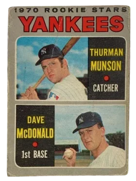 189 Yankees 1970 Rookie Stars Thurman Munson Dave Mcdonald Rs Rc 1970 O Pee from Chee Front