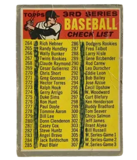 244 3rd Series Checklist 264 from 372 Front