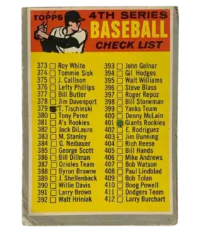 343a Checklist 373 459 1970 O Pee from Chee Front