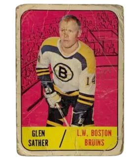 38 Glen Sather 1967 68 from Topps Front