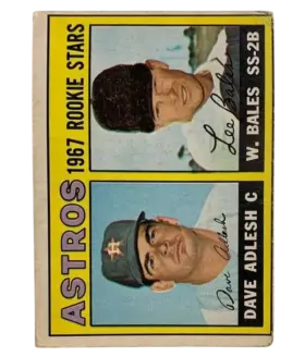 51 Astros 1967 Rookie Stars Dave Adlesh Wes Bales 1967 O Pee from Chee Front
