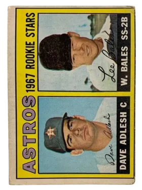 51 Astros 1967 Rookie Stars Dave Adlesh Wes Bales 1967 O Pee from Chee Front