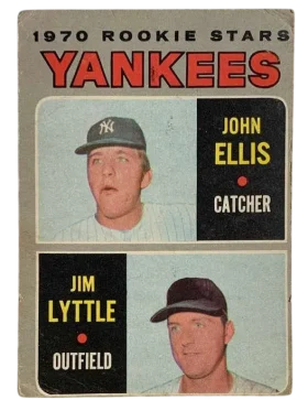 516 Yankees 1970 Rookie Stars John Ellis Jim Lyttle Rs Rc 1970 O Pee from Chee Front