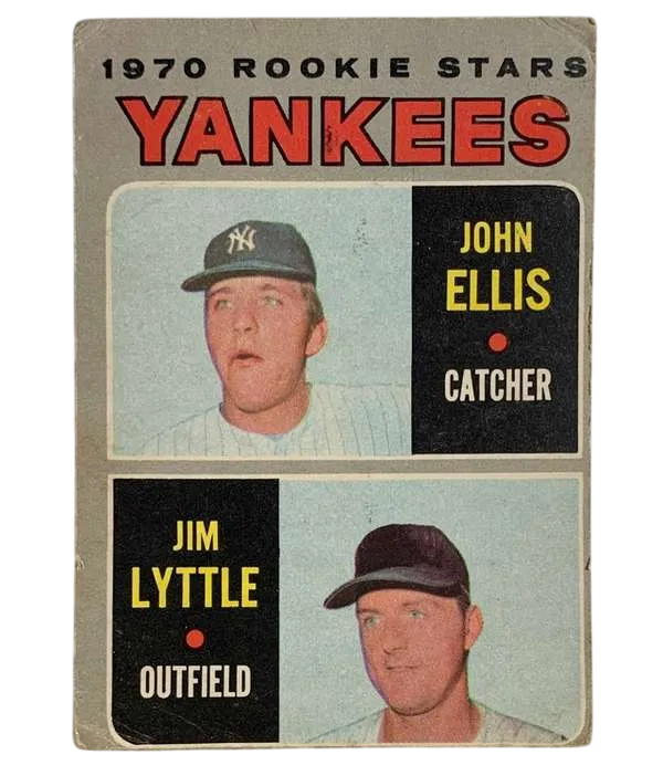 516 Yankees 1970 Rookie Stars John Ellis Jim Lyttle Rs Rc 1970 O Pee from Chee Front