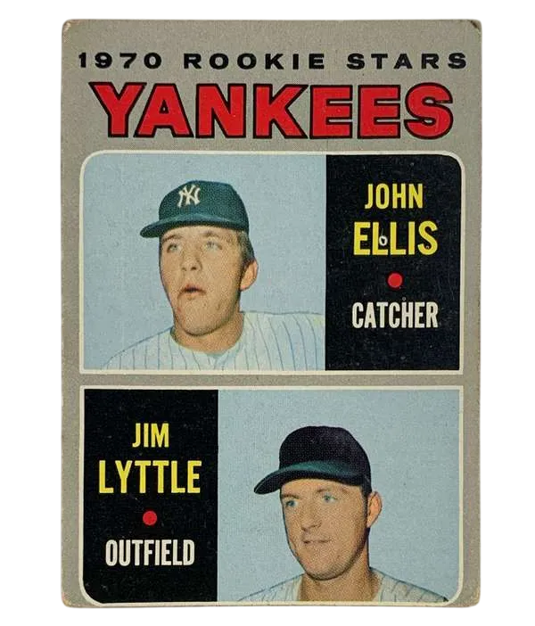 516 Yankees 1970 Rookie Stars John Ellis Jim Lyttle Rs Rc 1970 Topps from Back 2
