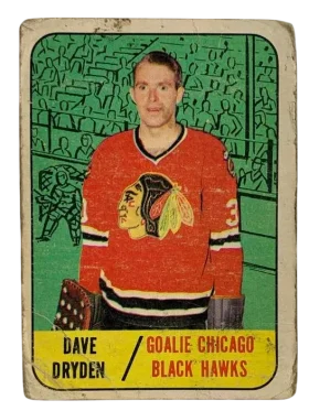 57 Dave Dryden 1967 68 from Topps Front
