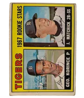72 Tigers 1967 Rookie Stars George Korince Tom Matchick 1967 O Pee from Chee Front