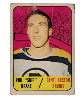 93 Phil Skip Krake 1967 68 Topps from Back 2