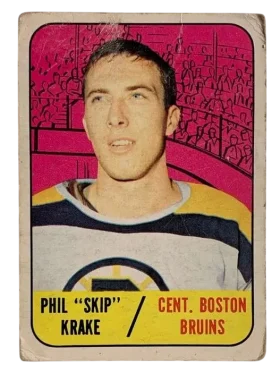 93 Phil Skip Krake 1967 68 Topps from Back 2