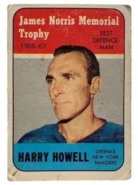 119 Harry Howell 1967 68 from Topps Front
