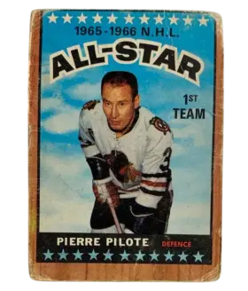 123 Pierre Pilote 1966 67 from Topps Front
