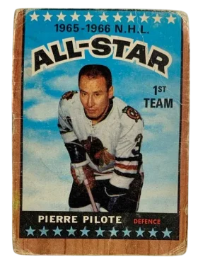123 Pierre Pilote 1966 67 from Topps Front