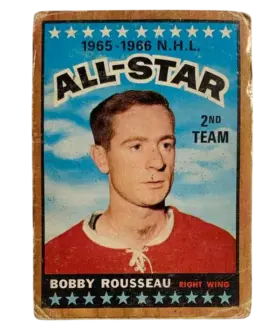 132 Bobby Rousseau 1966 67 from Topps Front
