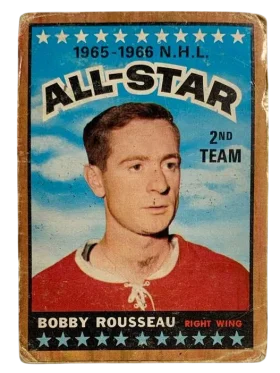 132 Bobby Rousseau 1966 67 from Topps Front