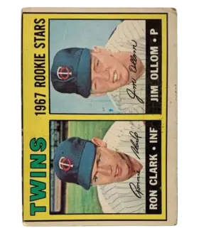 137 Twins 1967 Rookie Stars Ron Clark Jim Ollom 1967 O Pee from Chee Front