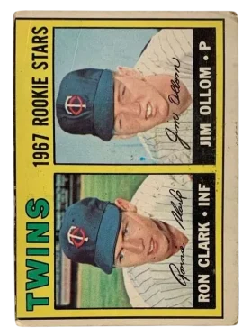 137 Twins 1967 Rookie Stars Ron Clark Jim Ollom 1967 O Pee from Chee Front