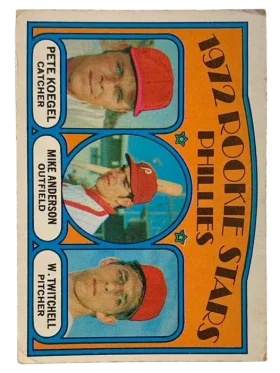 14 Phillies 1972 Rookie Stars Pete Koegel Mike Anderson Wayne Twitchell Rs Rc 1972 O Pee from Chee Front