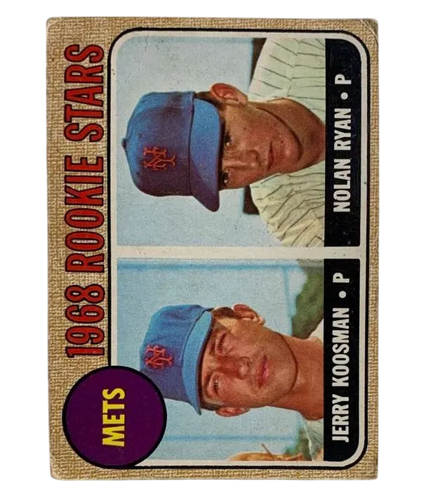 177 Mets 1968 Rookie Stars Jerry Koosman Nolan Ryan Rs Rc Uer 1968 O Pee from Chee Front