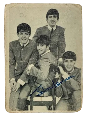 20 John Paul George Ringo 1964 O Pee Chee The Beatles Black from White Front